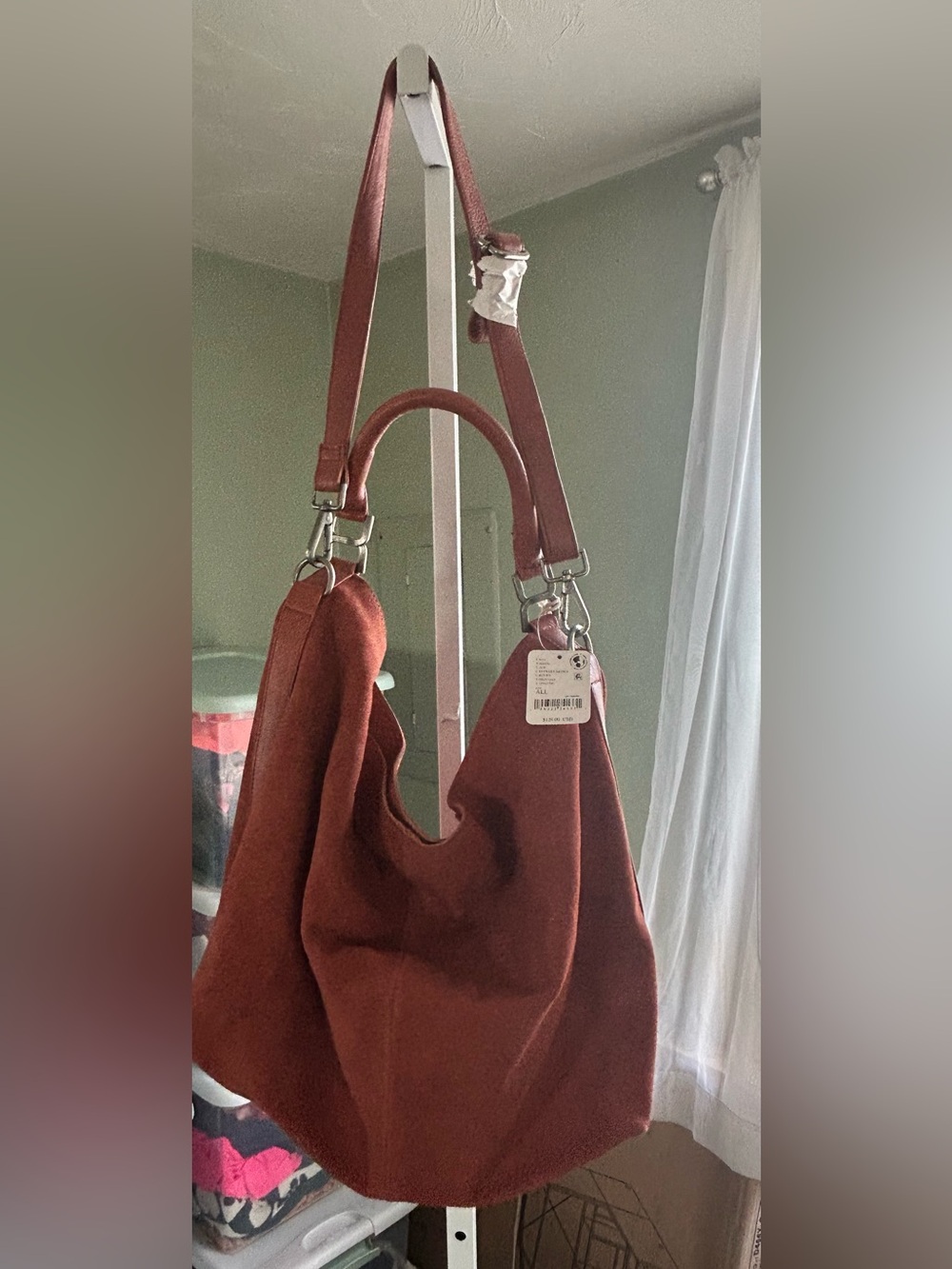 Free People Suzie Suede Slouchy Tote Bag
